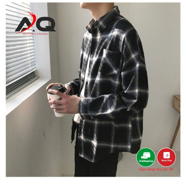 Áo Sơ Mi Flannel chống nắng Caro Nam Nữ Đẹp Áo Sơ Mi Flannel Nam Nữ Cực Chất Nhiều Mẫu Phong Cách