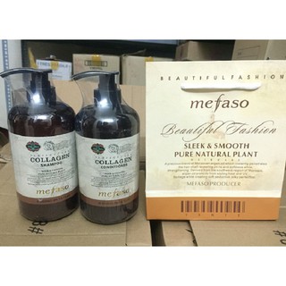 Bộ dầu gội + xả collagen mefaco- italya- 850ml / chai