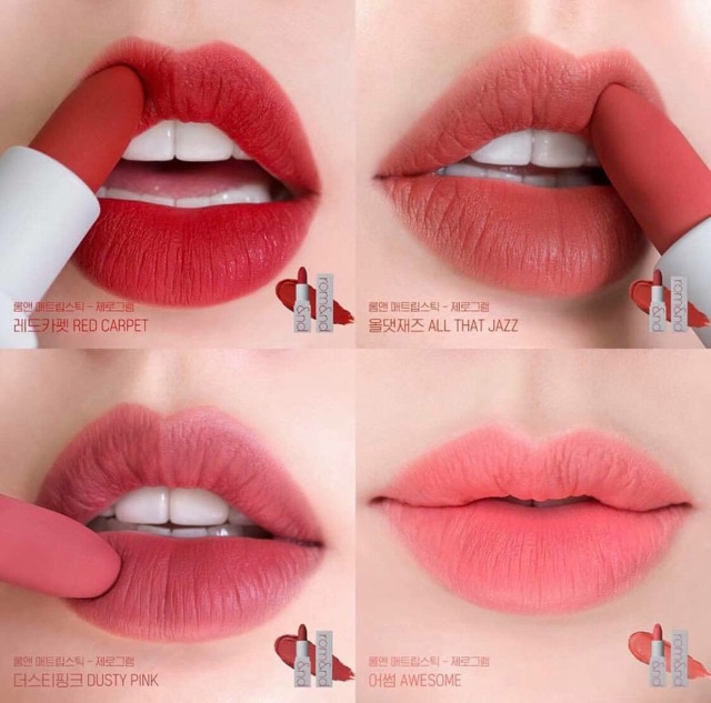 Son Zero Gram Romand Lipstick chất lì mịn nhẹ tênh