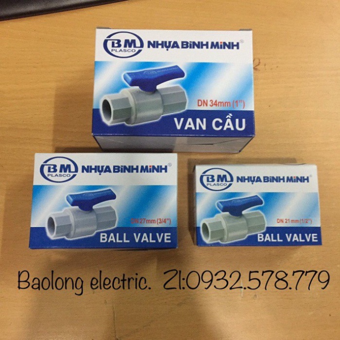 Van khóa ống nước loại tốt 21, 27,34 BÌNH MINH |Khóa nước 21, 27, 34 | Val khóa loại tốt