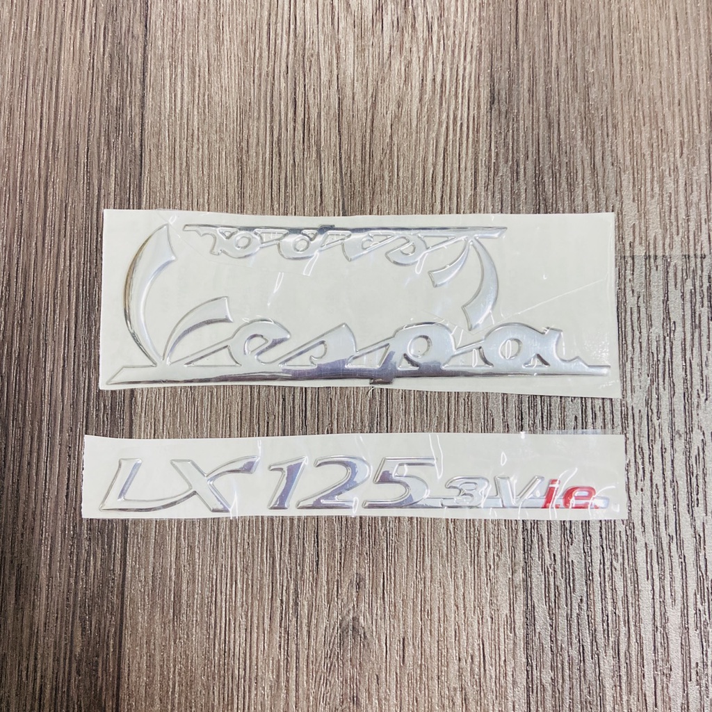 Bộ tem dán xe Vespa S150, LX 125 3vie, LX 150 3vie chất liệu nhựa nổi cao cấp
