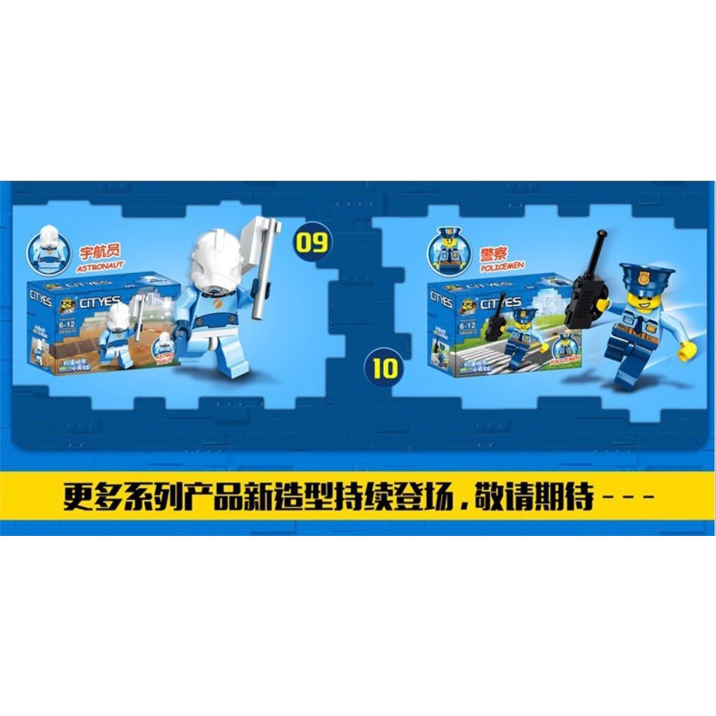 Lắp Ghép, Lắp Ráp Lego Hình Nhân Vật Ninja Trong Thành Phố - Đồ Chơi Xếp Hình Cho Trẻ