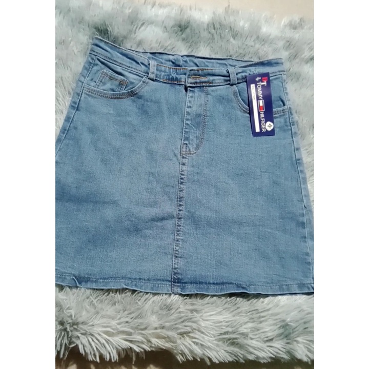 Chân váy chữ A chất vải Jeans dày dặn co giãn nhẹ có quần trong Hình ảnh + clip chính chủ ( Size S, M, L )