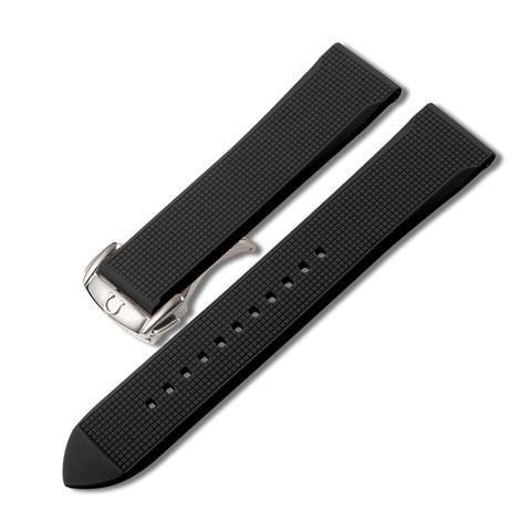 Dây Đồng Hồ Đeo Tay Thời Trang Bằng Cao Su Silicone Cao Cấp Omega Butterfly Flying 300 Seahorse 600 Omega 21mm