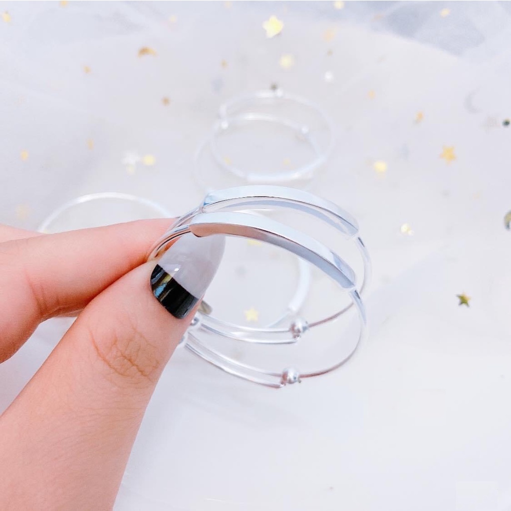 Vòng tay bạc ta cho bé vòng khắc laze vòng khắc thông tin của bé Miễn phí công khắc