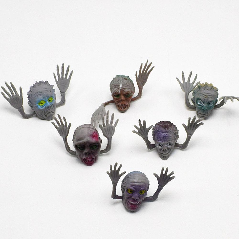 Con Rối Ngón Tay Hình Đầu Lâu Zombie Phong Cách Halloween REBUY1