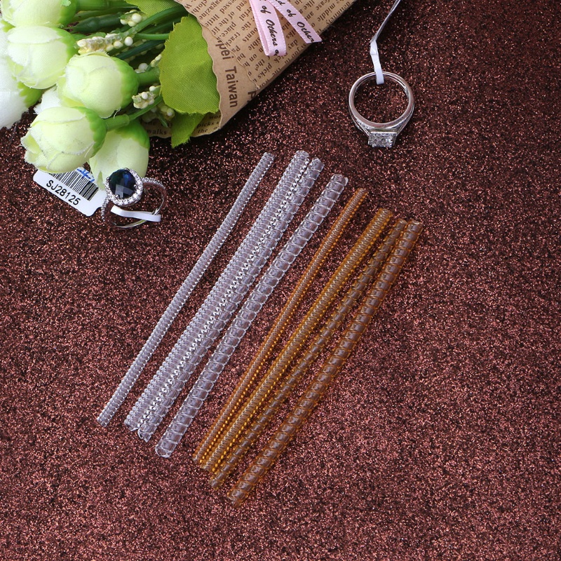 Xiangbao Set 8 Vòng Lò Xo Vô Hình Trong Suốt Có Thể Điều Chỉnh Đường Dây Điện Thoại Làm Nhẫn Resin Nhỏ Hơn Để Phù Hợp F