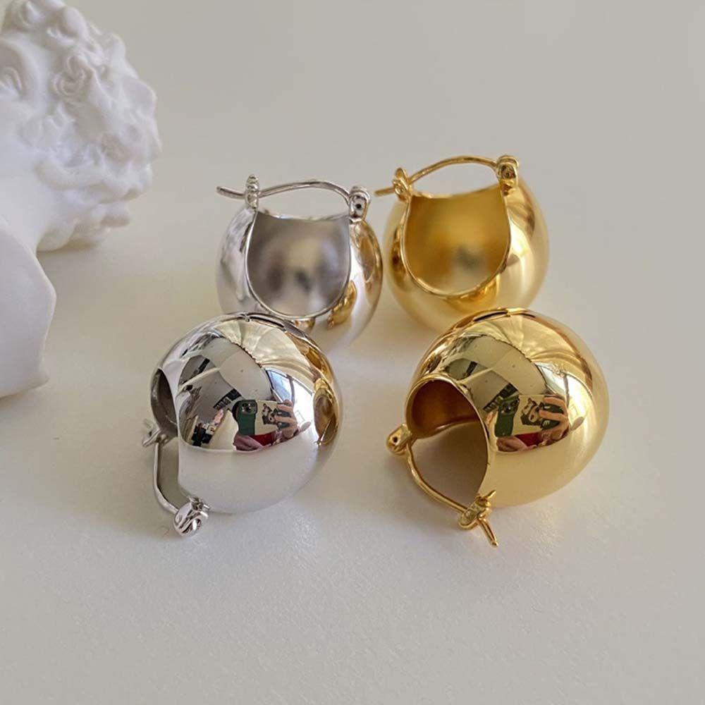 Khuyên Tai Tròn Đính Quả Bóng Kim Loại Dành Cho Nữ|Son Môi Màu Sắc Thời Trang|Bông Tai Chữ U Màu Sắc Thời Trang Dành Cho Nữ