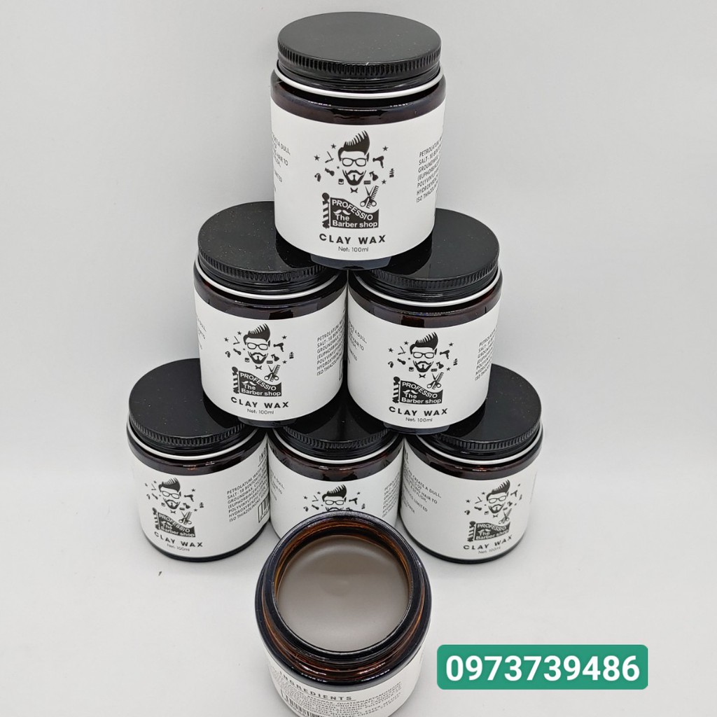 [ Hàng Chuẩn ] Sáp Vuốt Tóc Nam Clay Wax Professio - Phiên Bản Baber 100g