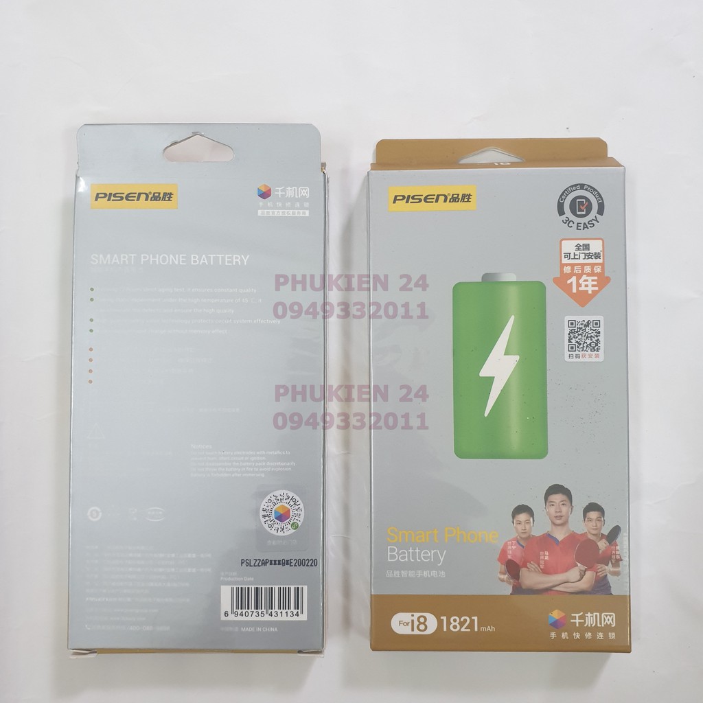 Pin IP nội địa dung lượng chuẩn bảo hành 12 tháng