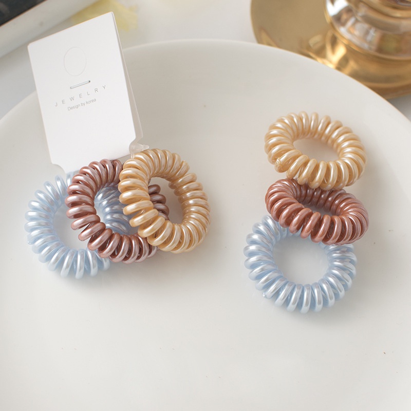 Combo 3 cột tóc lò xo ánh bạc Mua Tất (muatatshop)