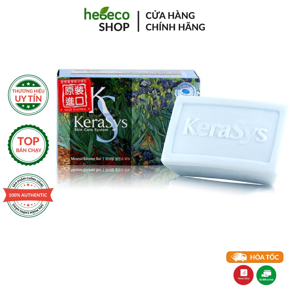 Xà bông tắm giúp da mịn màng và dưỡng ẩm hiệu quả dành cho da dầu KERASYS Mineral Balance 100g - Hàn Quốc Chính Hãng