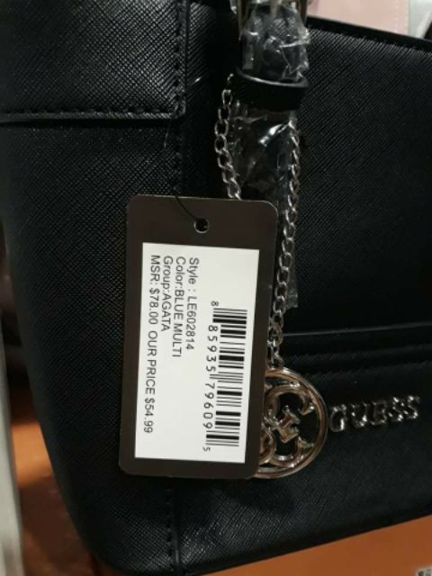 Túi Guess tote Mini Da sần, Hàng xuất Dư Auth