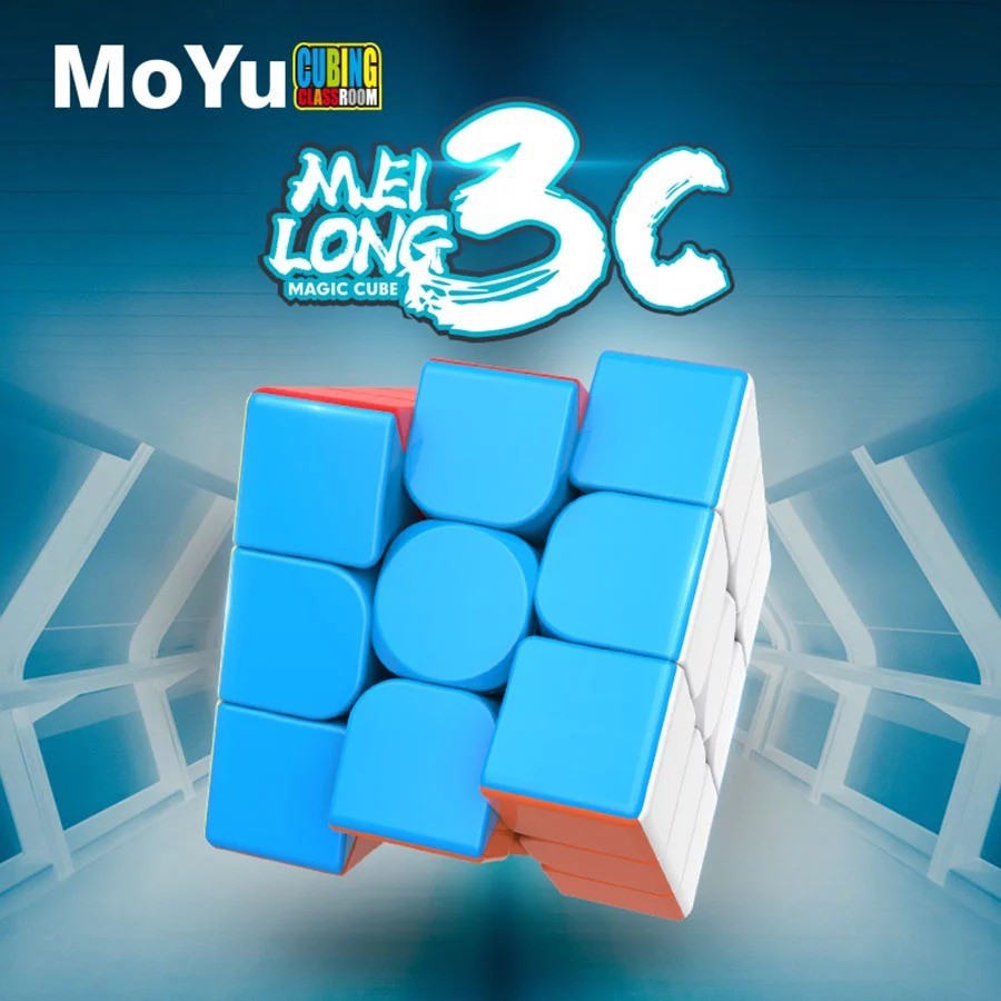 Rubik 3x3x3 MoYu MeiLong Stickerless không viền, tốc độ