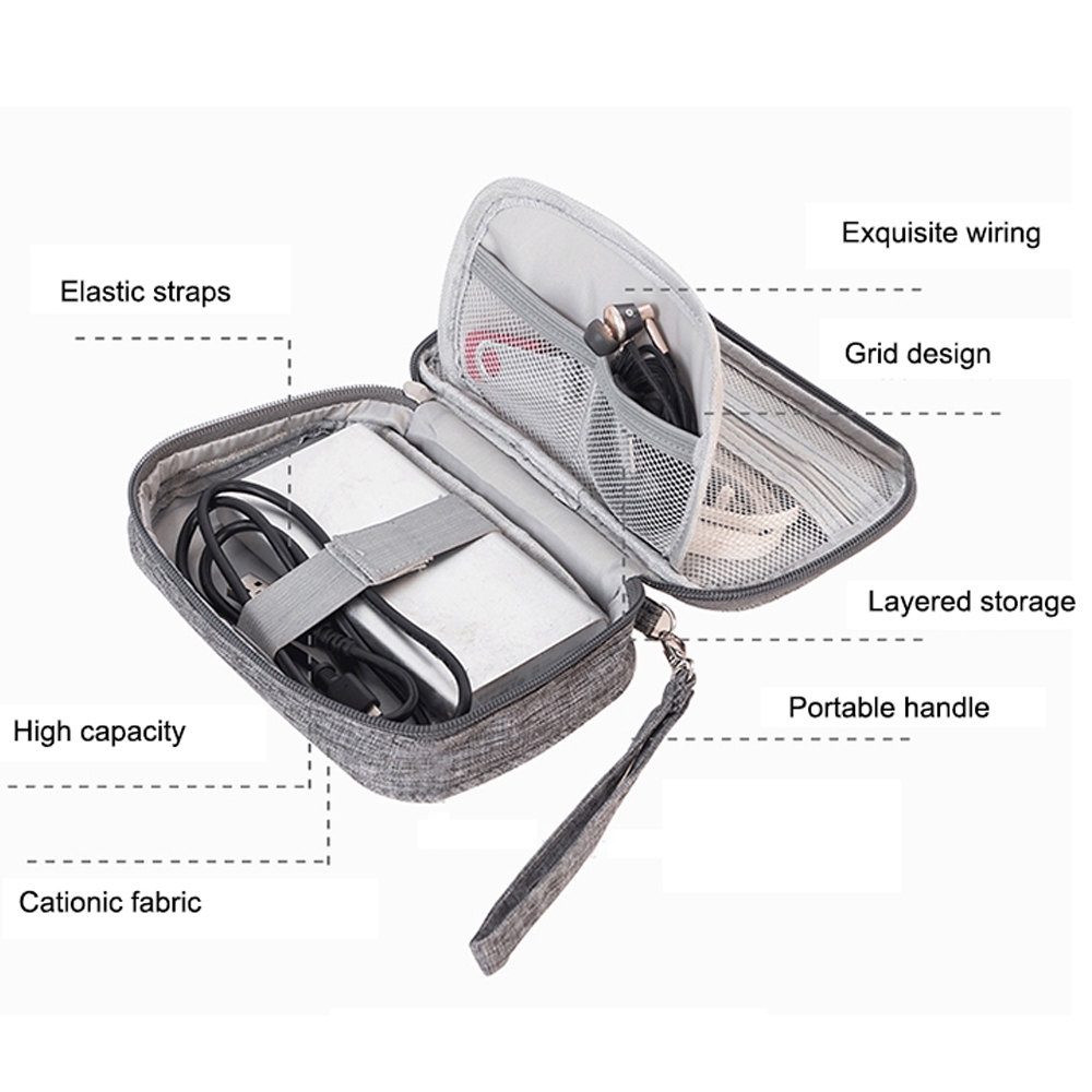 Túi Đựng Đồ Điện Tử Khóa Kéo Tiện Lợi