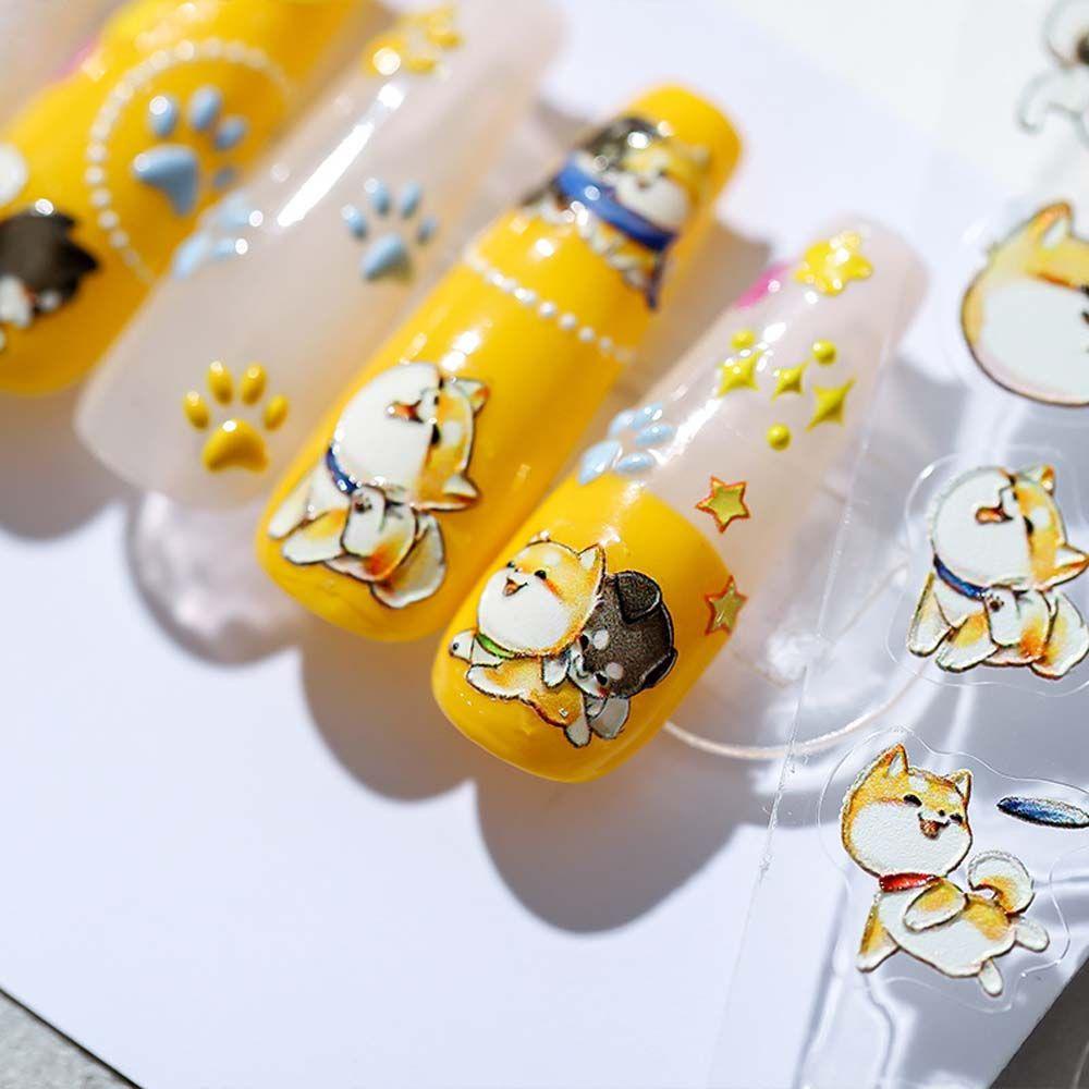 Miếng Dán Trang Trí Móng Tay 5D Phong Cách Nhật Bản Độc Đáo