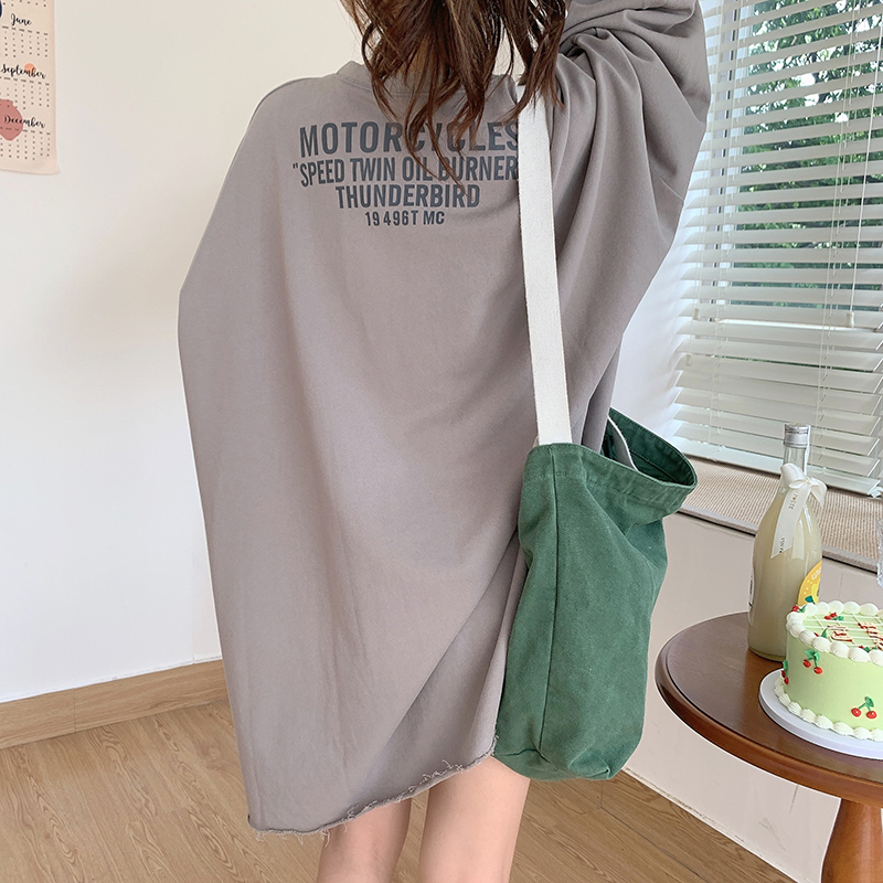 Áo nữ tay dài dáng rộng phong cách Hàn Quốc thời trang nữ dễ thương | BigBuy360 - bigbuy360.vn