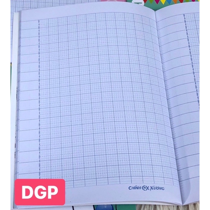 Quyển tập học sinh 96 trang Chính Xương Happy 4 ô ly, 5 ô ly 70gsm