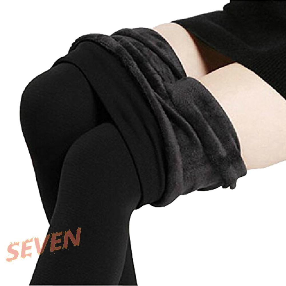 Quần legging vải lông cừu dày dặn mềm mại co giãn tốt thời trang mùa thu cho nữ