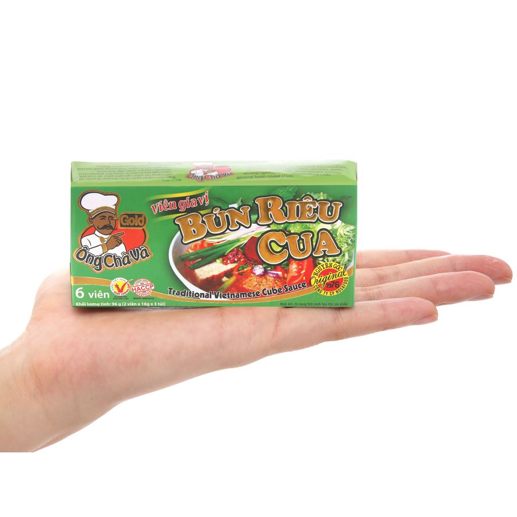 Viên Gia Vị Bún Riêu Cua Ông Chà Và 96g