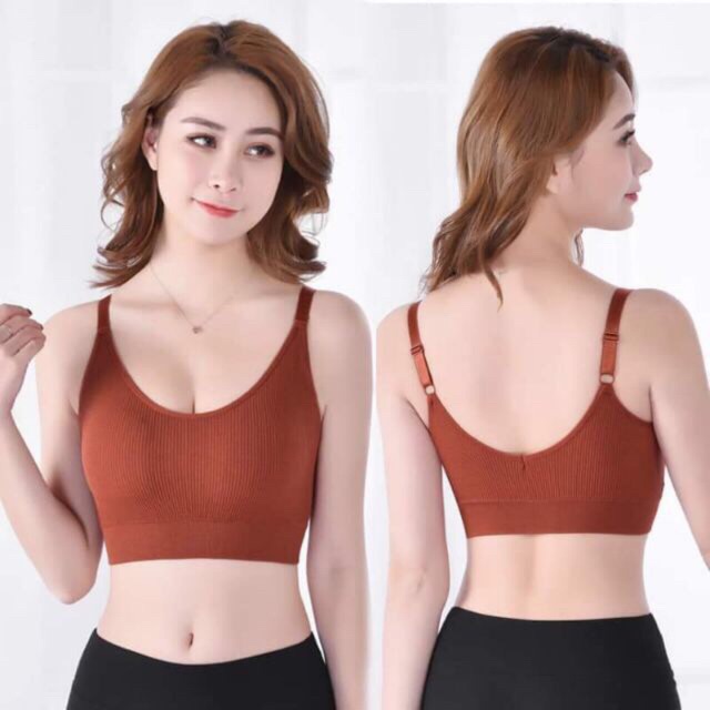 Áo lửng kèm bra ( đủ màu )