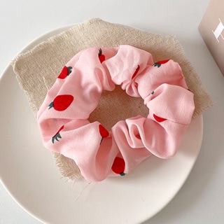 🍓Chun cột tóc scrunchie trái dâu tây