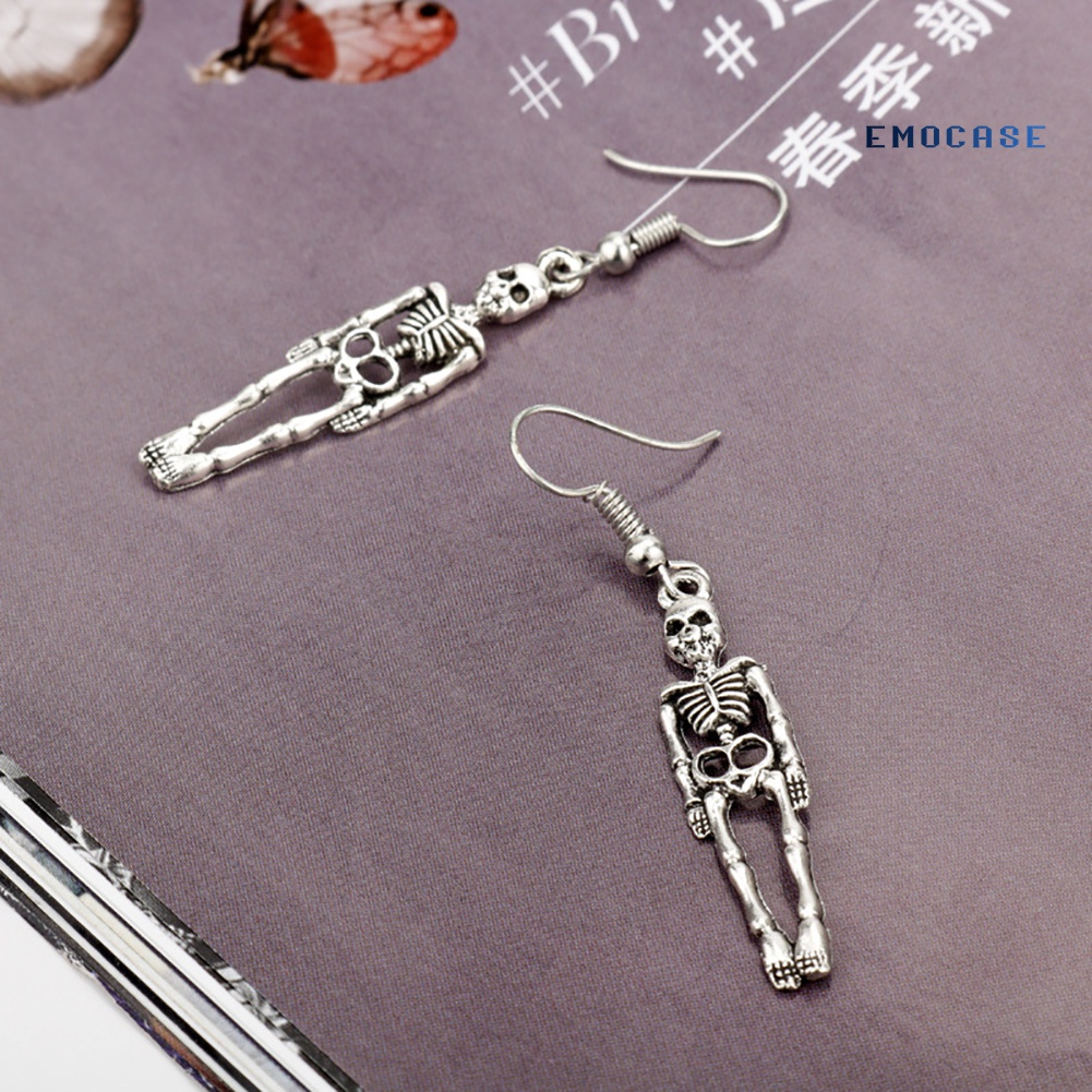Khuyên Tai Hình Bộ Xương Phong Cách Vintage