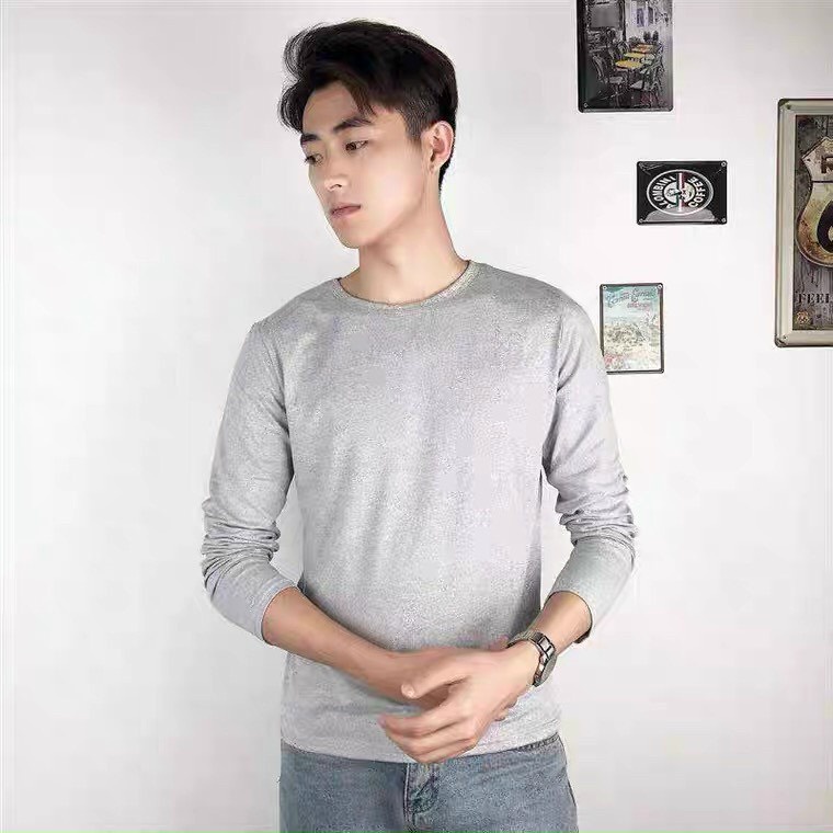 Áo thu đông nam cổ tròn dài tay giữ nhiệt co giãn cao cấp, giữ ấm cơ thể, áo dáng ôm cao cấp | BigBuy360 - bigbuy360.vn