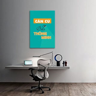 Tranh tạo động lực “Cần cù bù thông minh” W1348