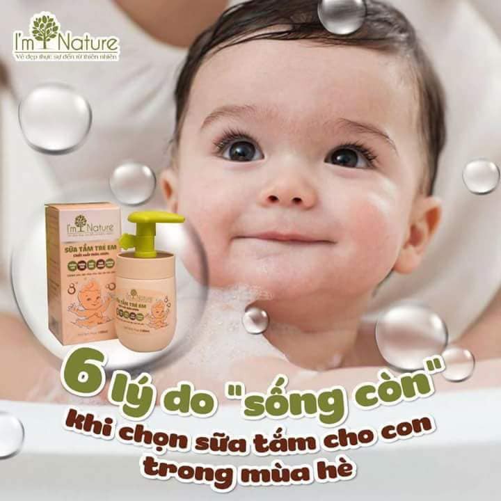Sữa tắm bé Trị Rôm Sảy Im Nature