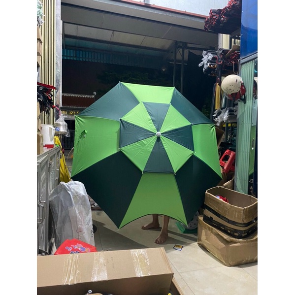 Ô, dù Che Nắng Đi Câu Cá, Dã ngoại Rộng 2m4 , 2 Tầng Hàng Siêu Đẹp Giá Rẻ