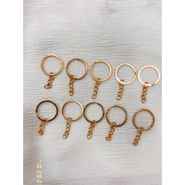 32g móc khoá màu vàng gold dùng làm đồ handmade
