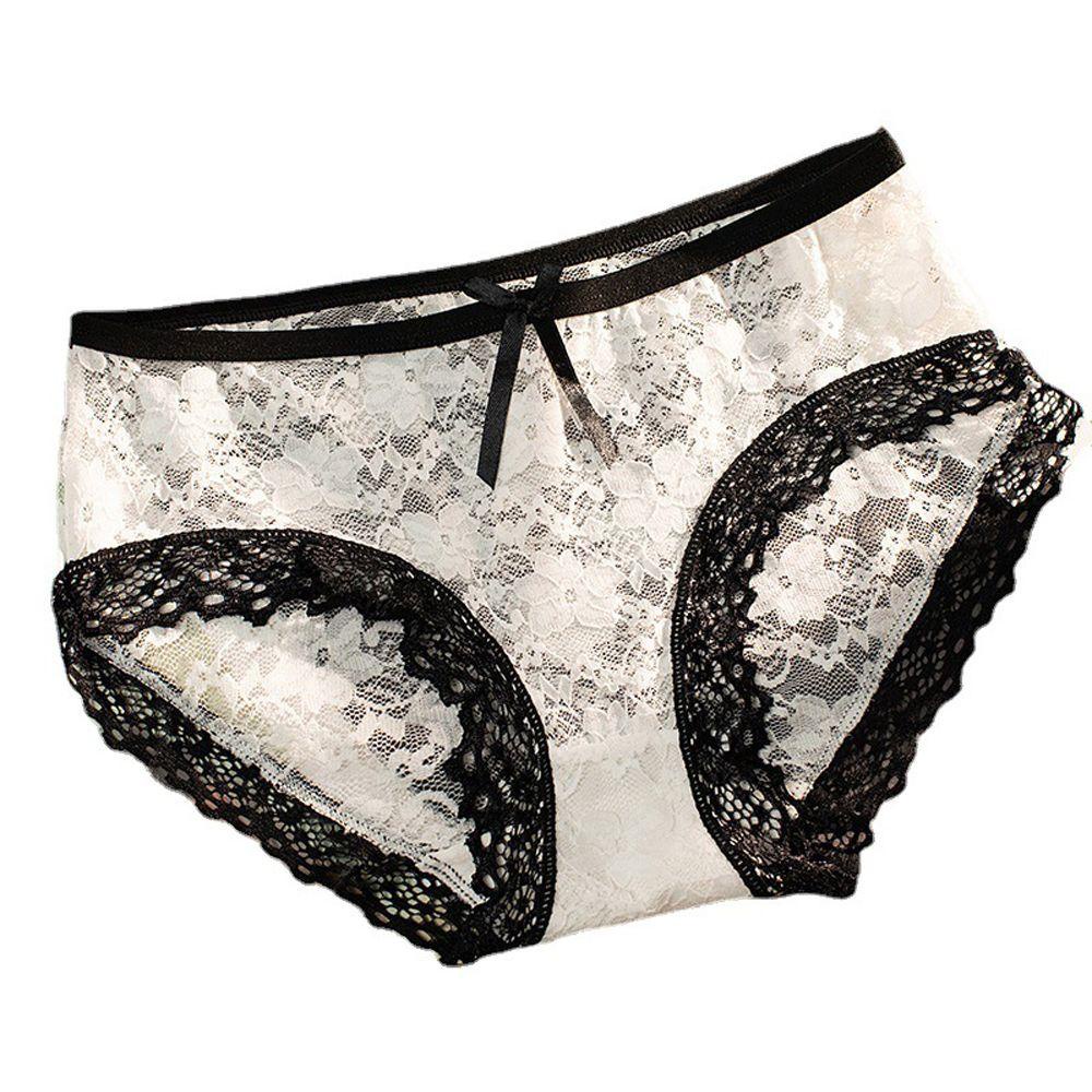 Quần Lót Lưng Vừa Thoáng Khí Đính Nơ Dễ Thương Cho Bạn Gái