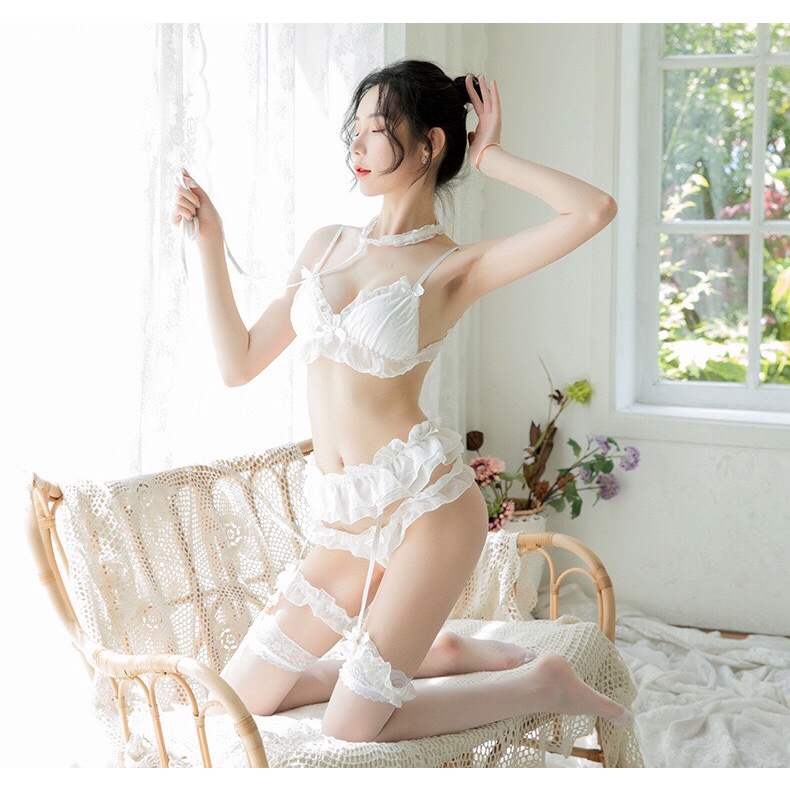 Đồ ngủ nữ sexy bikini ren bánh bèo gợi cảm quyến rũ 104