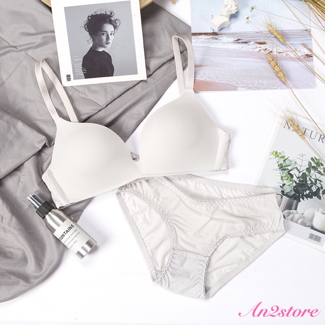 Bộ Đồ Lót Nữ Su Trơn Không Gọng【 🎬CÓ VIDEO & ẢNH THẬT SP】Áo lót đúc su không gọng - Set đồ lót đúc su trơn | BigBuy360 - bigbuy360.vn