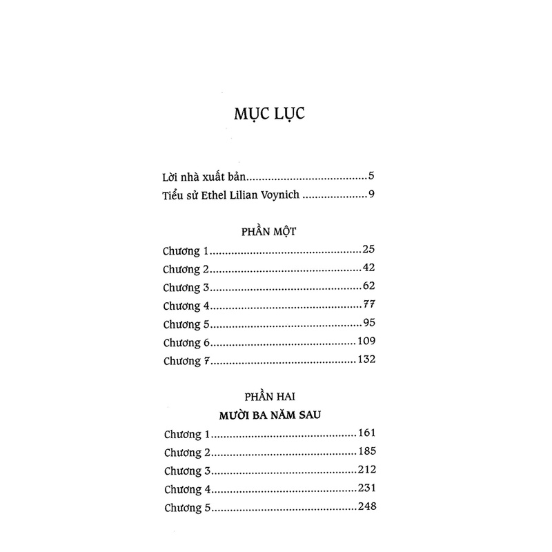 Sách: Ruồi Trâu - Ethel Lilian Voynich - TSVH