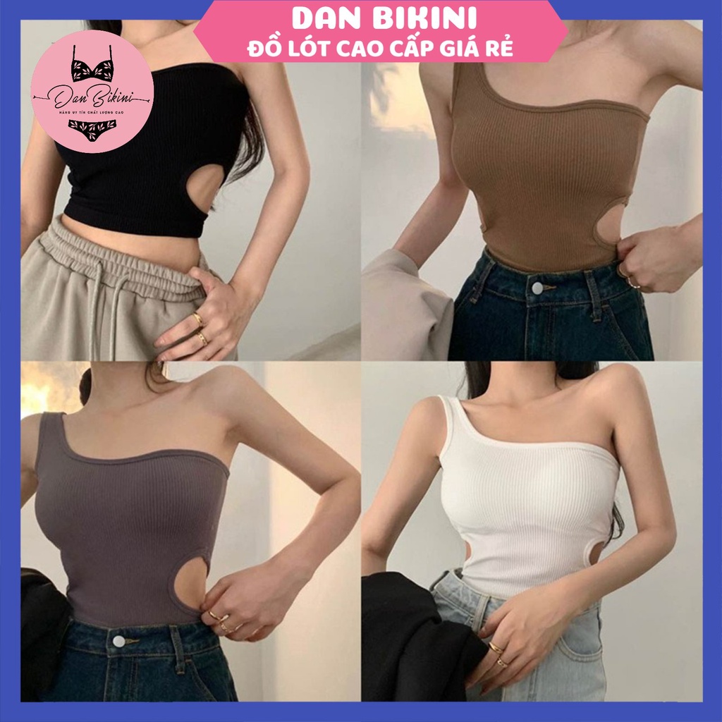 Áo Bra Nữ thiết kế 1 Vai Chéo Dây không gọng nâng ngực co giãn cao cấp mã Bra 1823