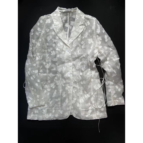 Áo vest trắng cho nữ mẫu mới thương hiệu thời trang hàng cao cấp Cecilie Bahnsen