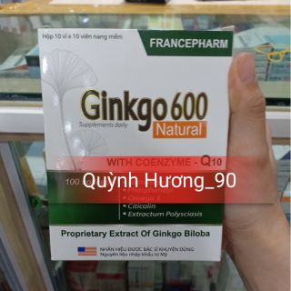 Viên uống GINKGO 600 giúp bổ não,tăng cường trí nhớ.