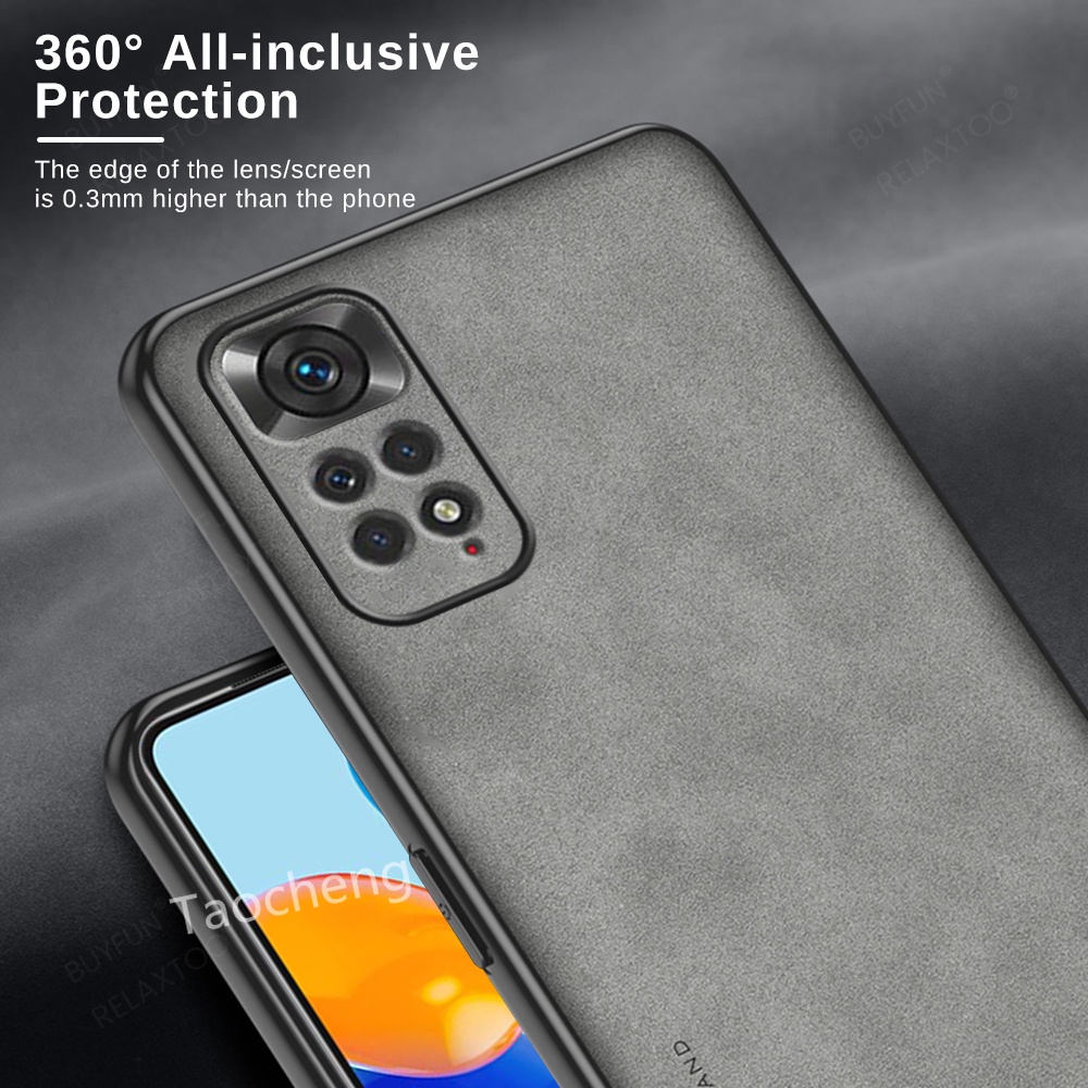 Ốp Điện Thoại Da Cừu Viền TPU Dẻo Cho Xiaomi Redmi Note 11S 11 Pro + Plus 4G 5G Note11 Note11S Note11Pro Note11Pro +