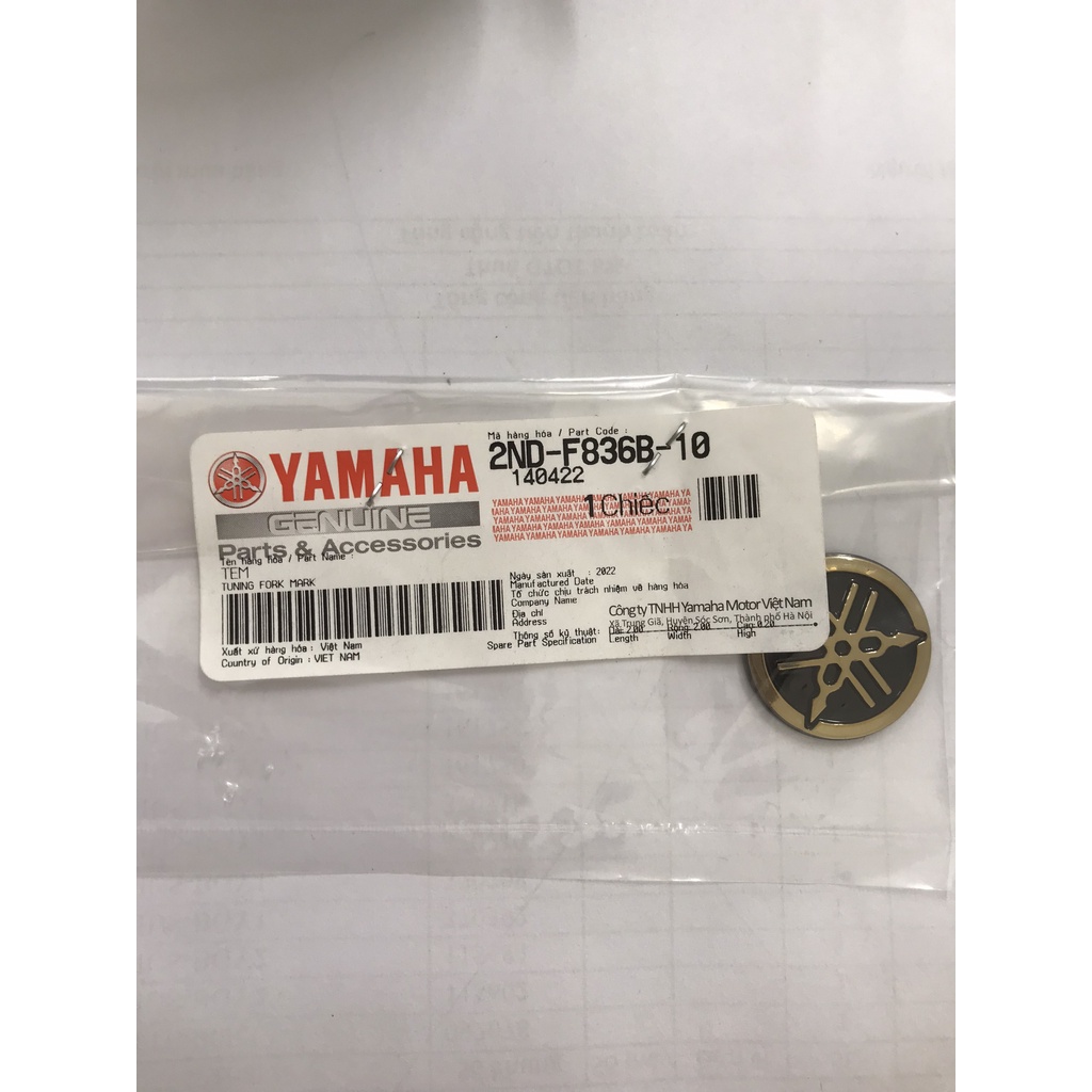 Tem dán logo Yamaha chính hãng bản limited - Yamaha Town Hương Quỳnh