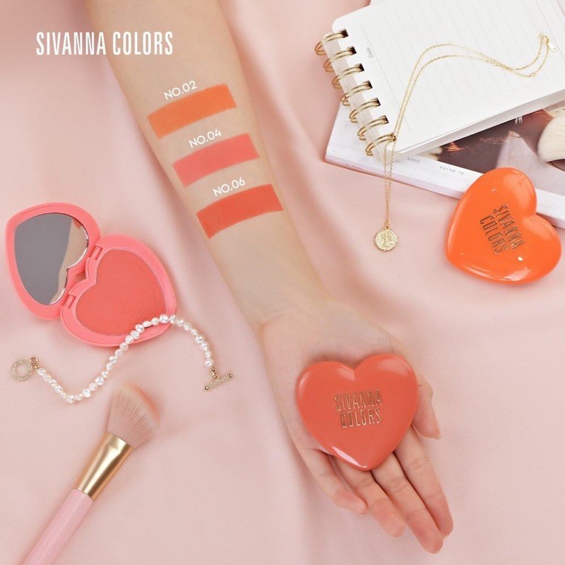 PHẤN MÁ SIVANNA COLORS SO CHIC LONG-LASTING 16 HOURS BLUSH