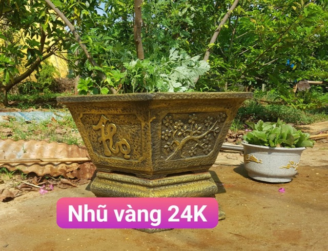 Sơn chậu kiểng hệ nước màu NHŨ cao cấp 850gr