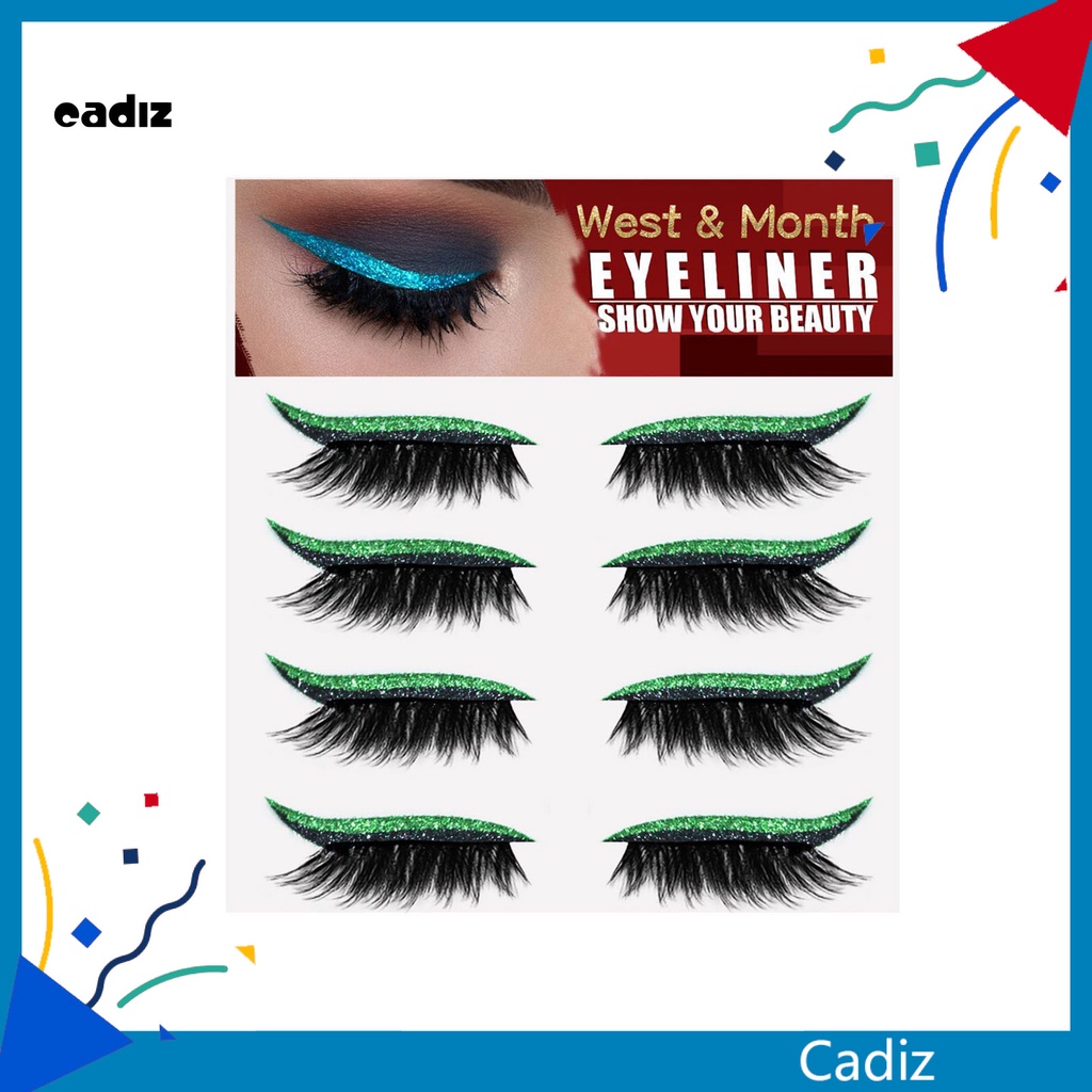 Miếng dán kẻ mắt CADI trọng lượng nhẹ lấp lánh lâu trôi cho nữ
