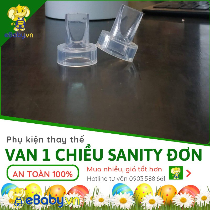 Van một chiều dùng cho máy hút sữa Sanity đơn (thay thế) - Linh phụ kiện van chân không, van 1 chiều, lưỡi gà máy vắt sữ