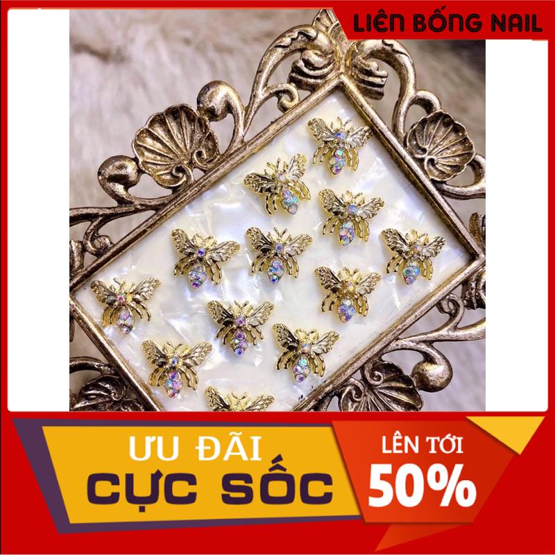 Charm nail - Charm chị ong nâu nâu nâu nâu