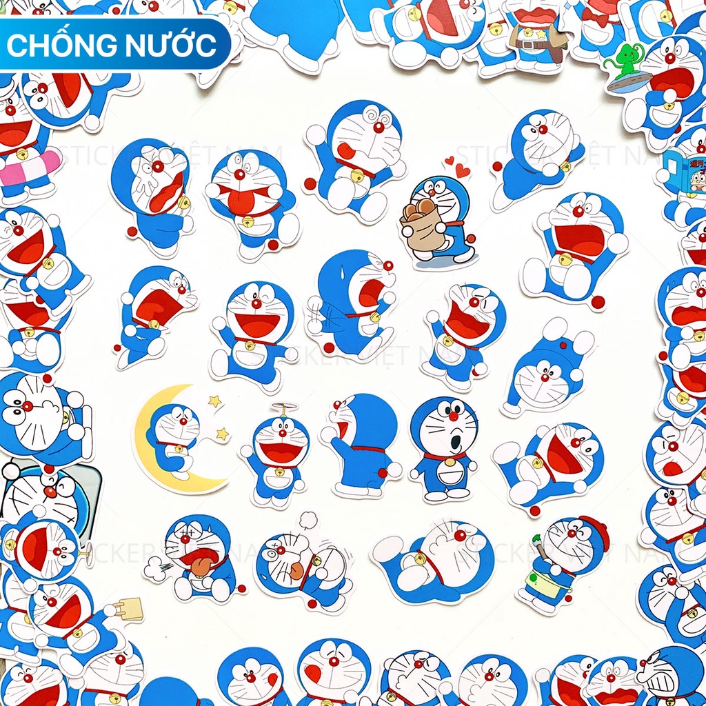 [ Doraemon Sticker ] Mèo Máy Thông Minh Chống Nước Dễ Thương Dán Trang Trí Siêu Bền | Sticker Việt Nam