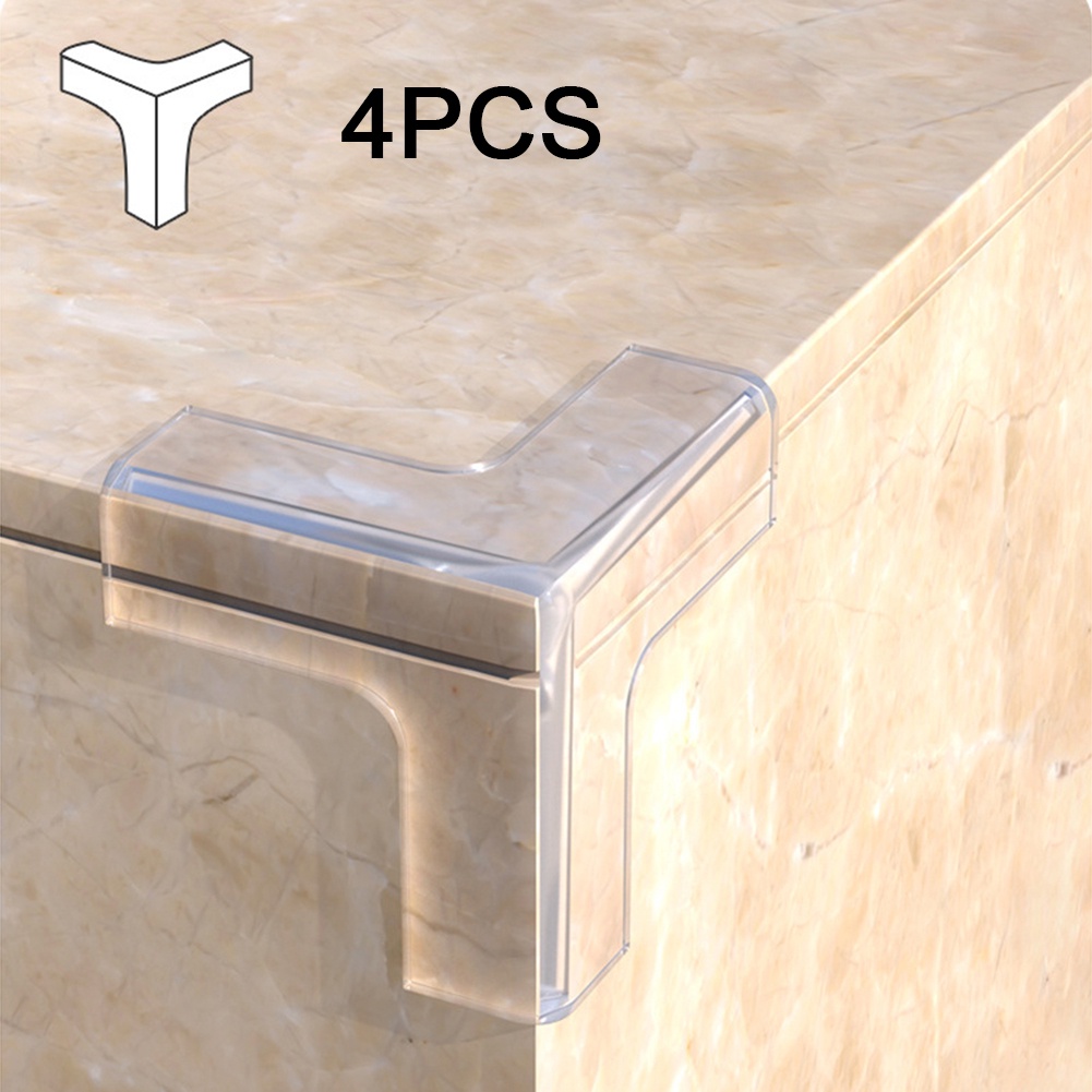 Edge Bộ 4 Miếng Bọc Cạnh Bàn Bằng Silicon Chống Va Chạm Bảo Vệ An Toàn Cho Bé