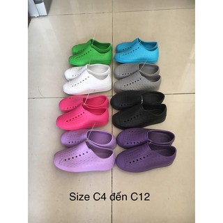 Giày native size J1 đến M4