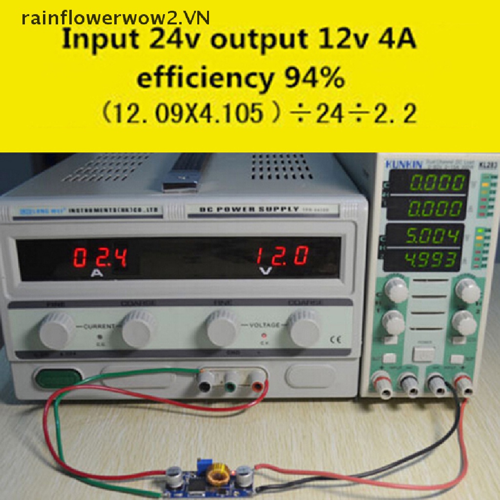 Mạch Hạ Áp DC-DC Từ 4V-38v Xuống 3.3V 12V 24V 5A Chuyên Dụng
